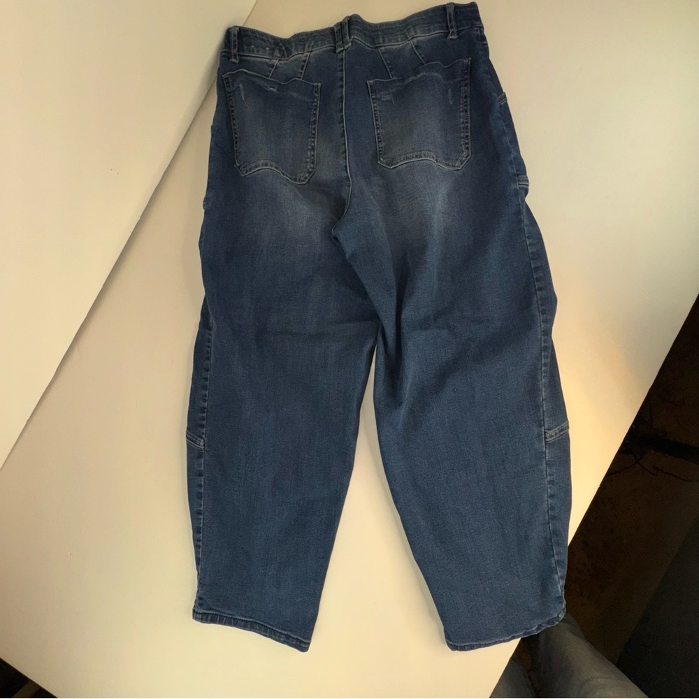 Wit & Wisdom Ab’Solution Skyrise Wide Leg Utility Jean Size 14 - Picture 12 of 17